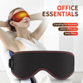 Easoryn heated eye mask worn view
